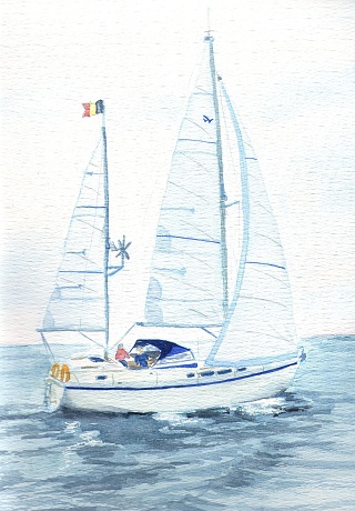 Sailing and drawing